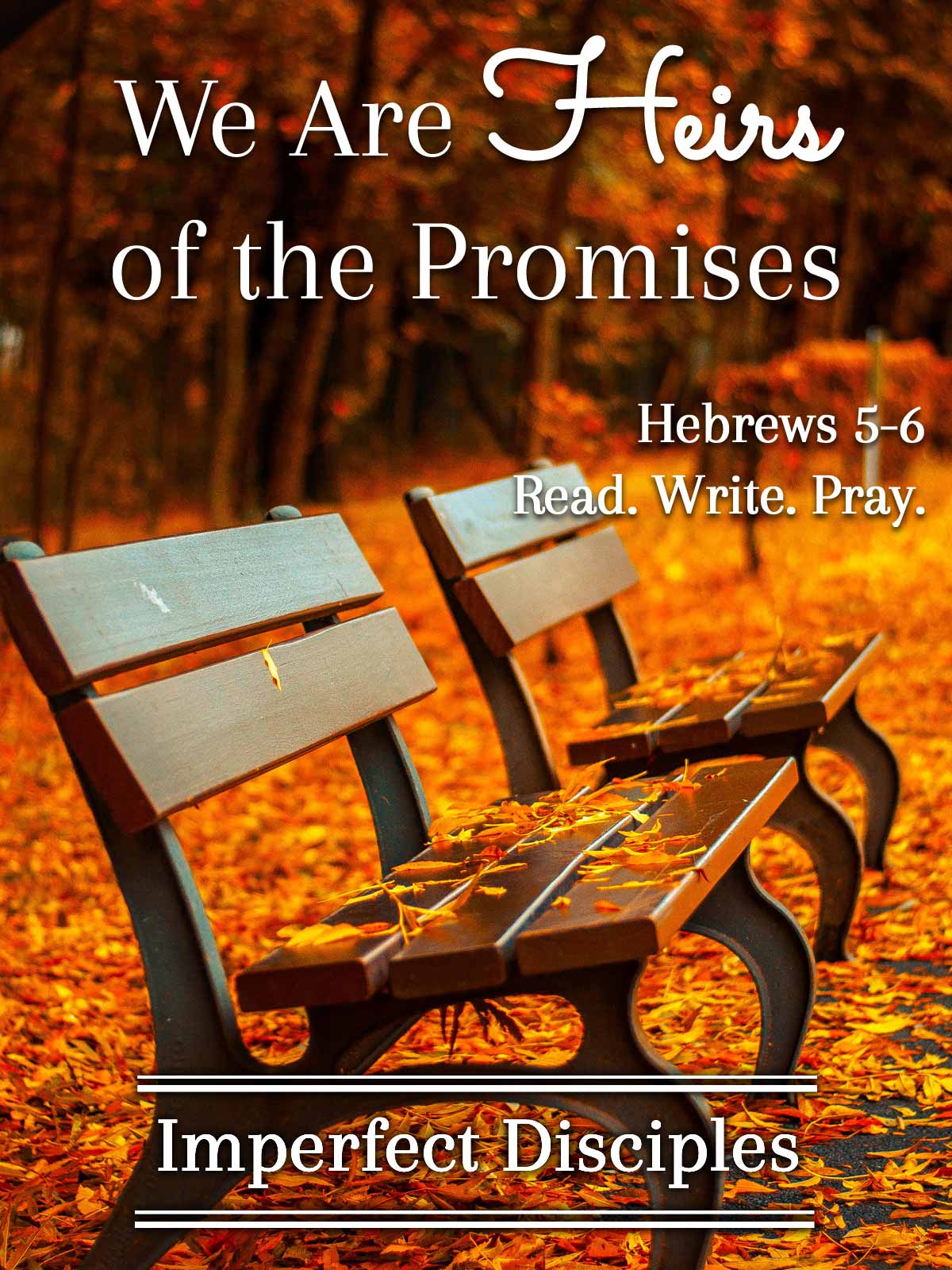 We Are Heirs of His Promises - Hebrews 5-6 - Read. Write. Pray.