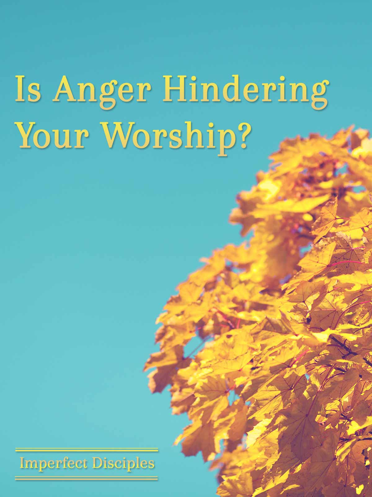 Is Anger Hindering Your Worship?